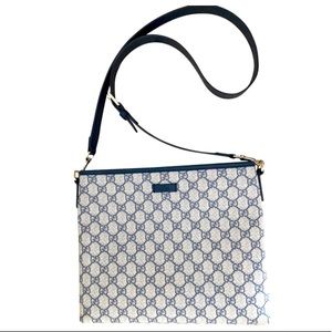 Gucci Leather/Canvas Crossbody Supreme GG